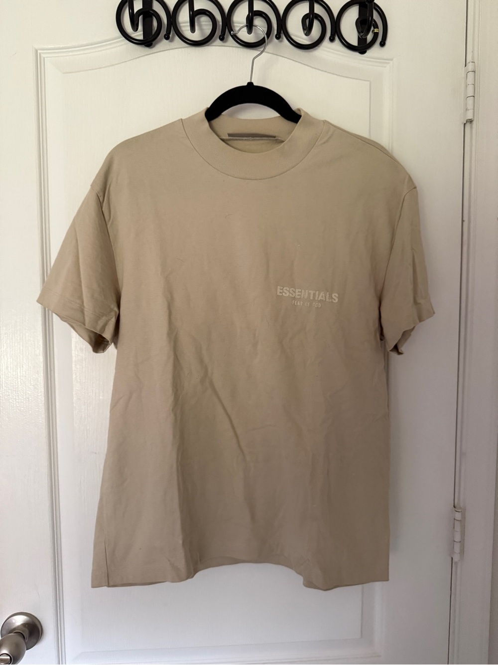 Essentials Men’s Short Sleeve Logo Tee — Sandstone Beige